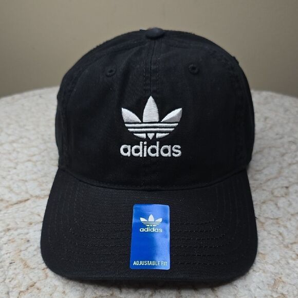 adidas Other - NWT Adidas Relaxed Strap-Back Hat Black OS